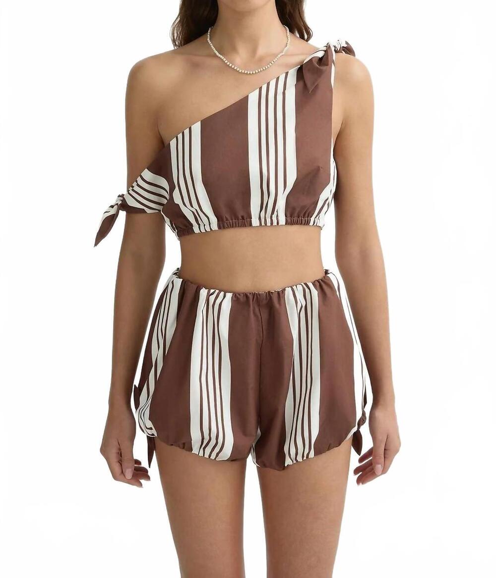 NEW POSSE women's rosie short in chocolate